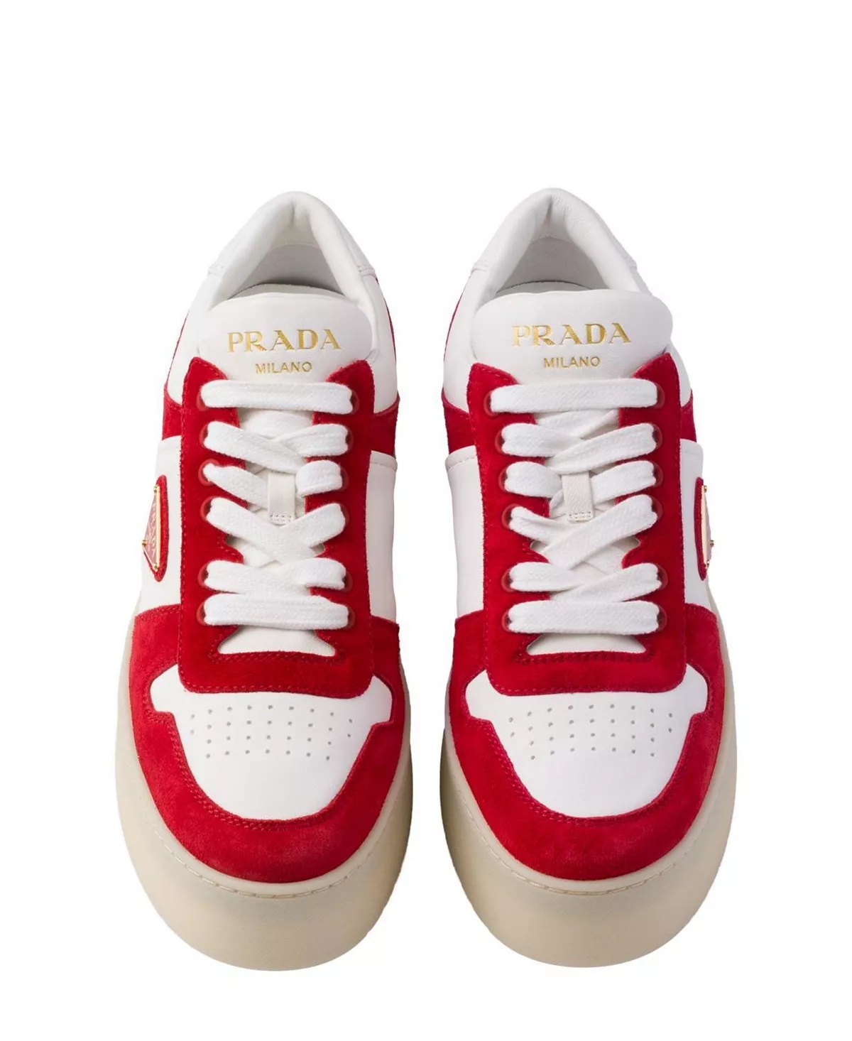 Women's Downtown Bold Nappa Leather and Suede Sneakers - 3