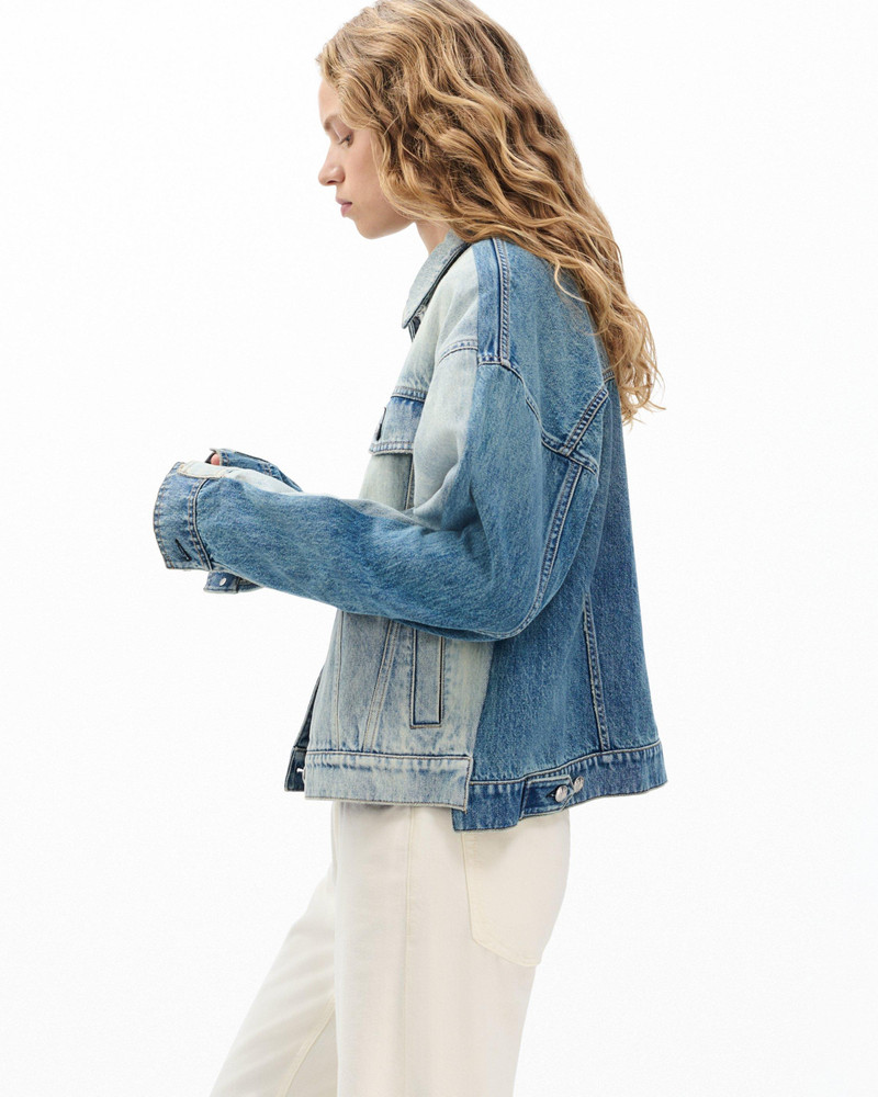 Ryan Denim Trucker Jacket Lightweight Rigid in York Spliced 5