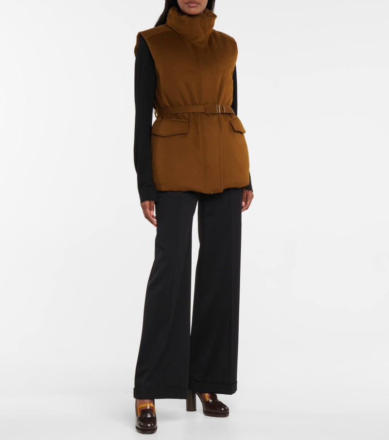 Laytin belted cashmere down vest 6