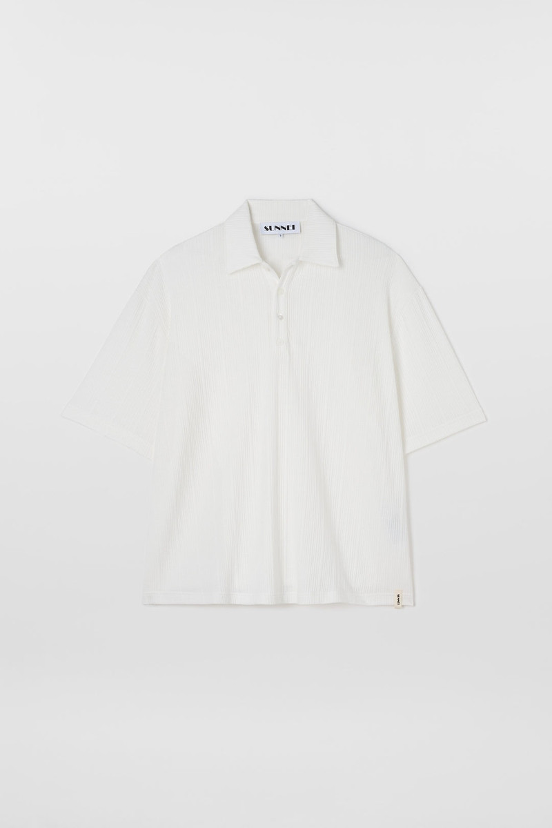 SHORTSLEEVE POLO / off white 1