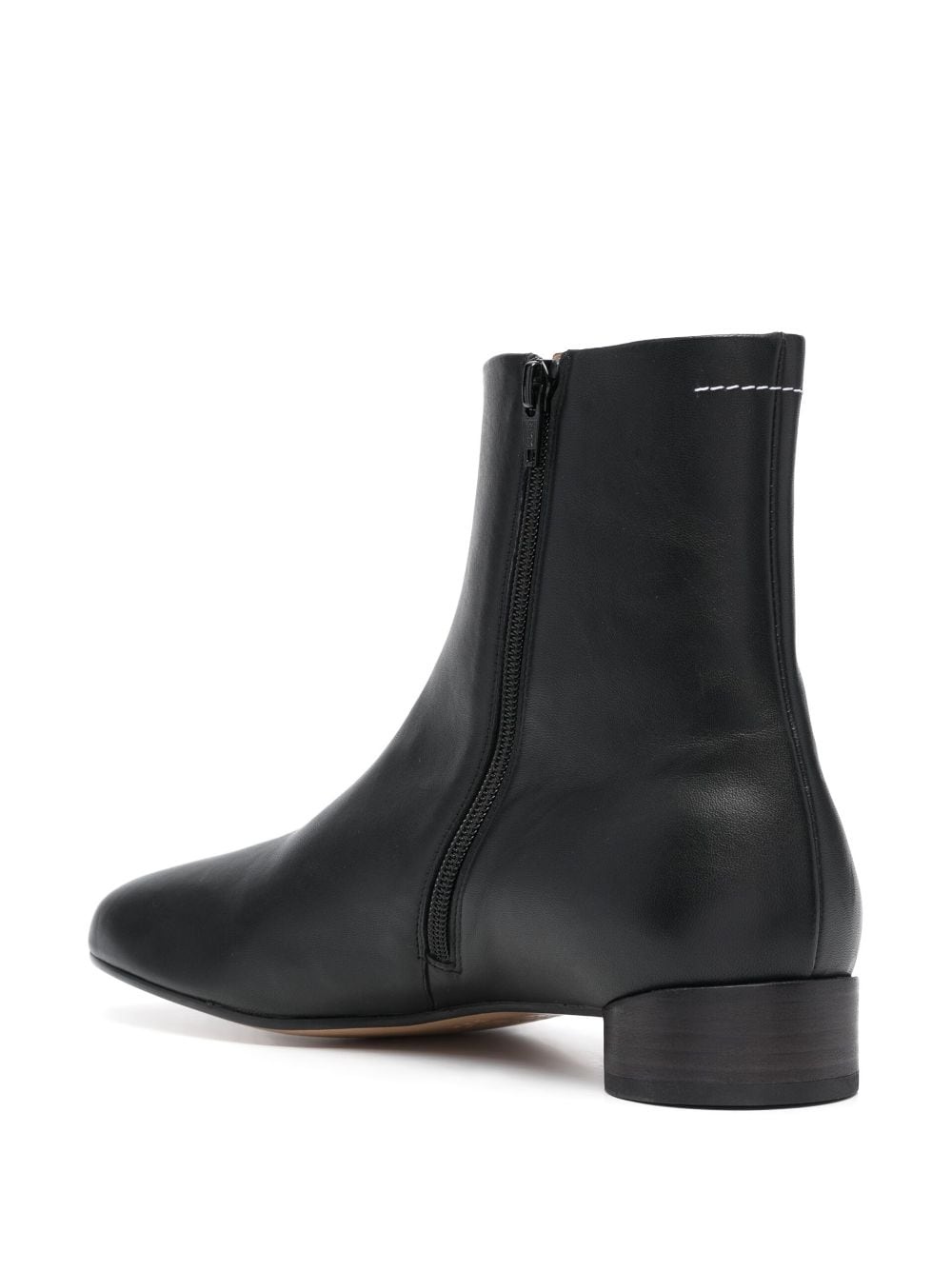 30mm leather ankle boots - 3