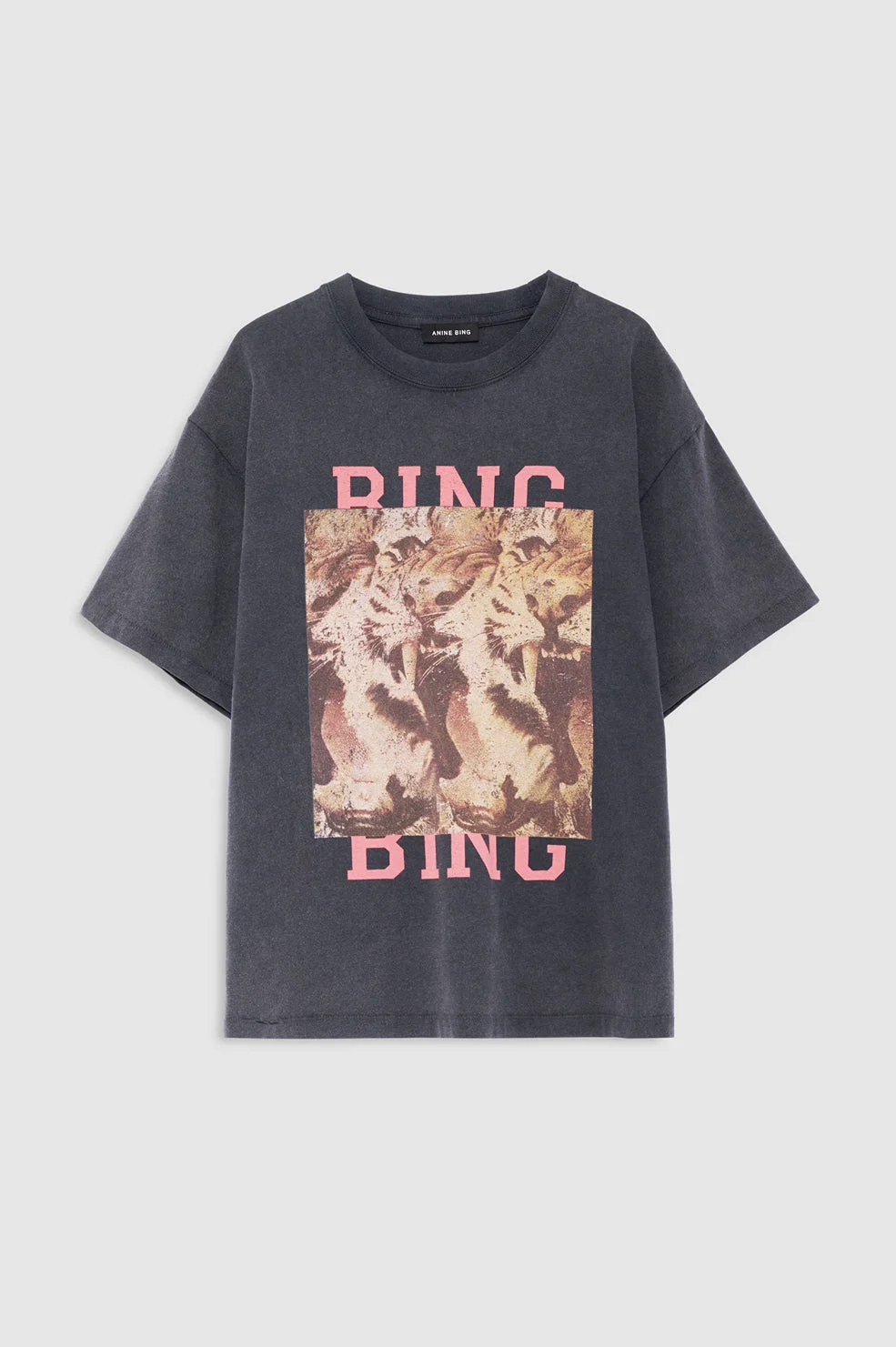 Cade Tee Tiger Bing - Washed Black - 1