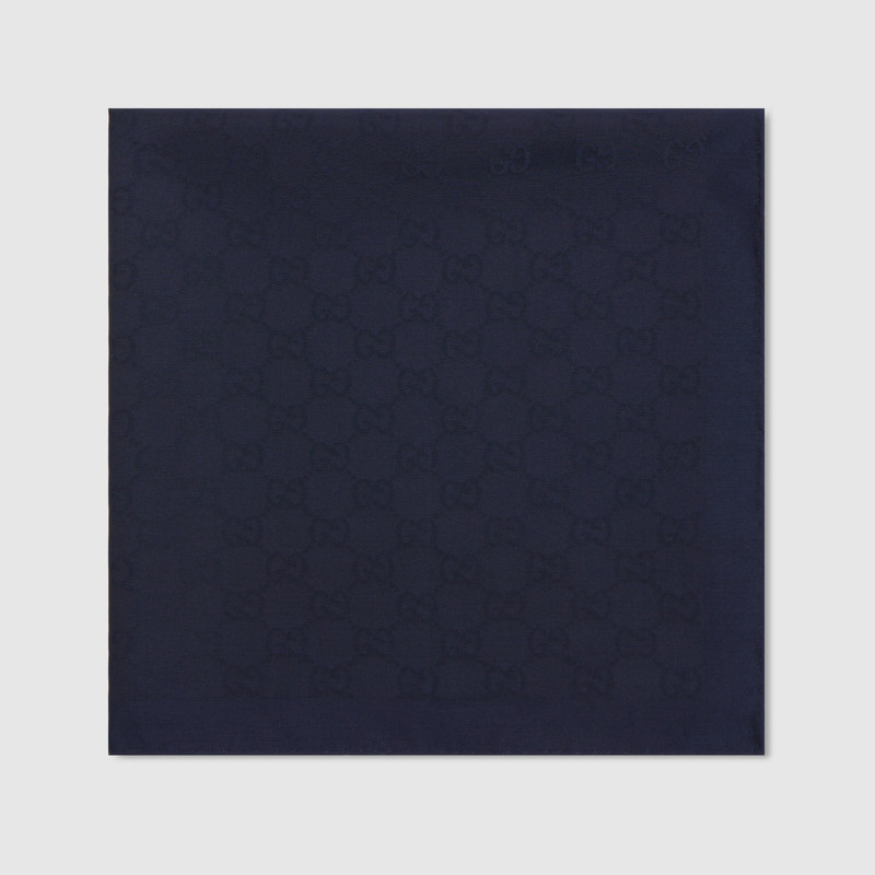 GUCCI GG silk cotton pocket square outlook