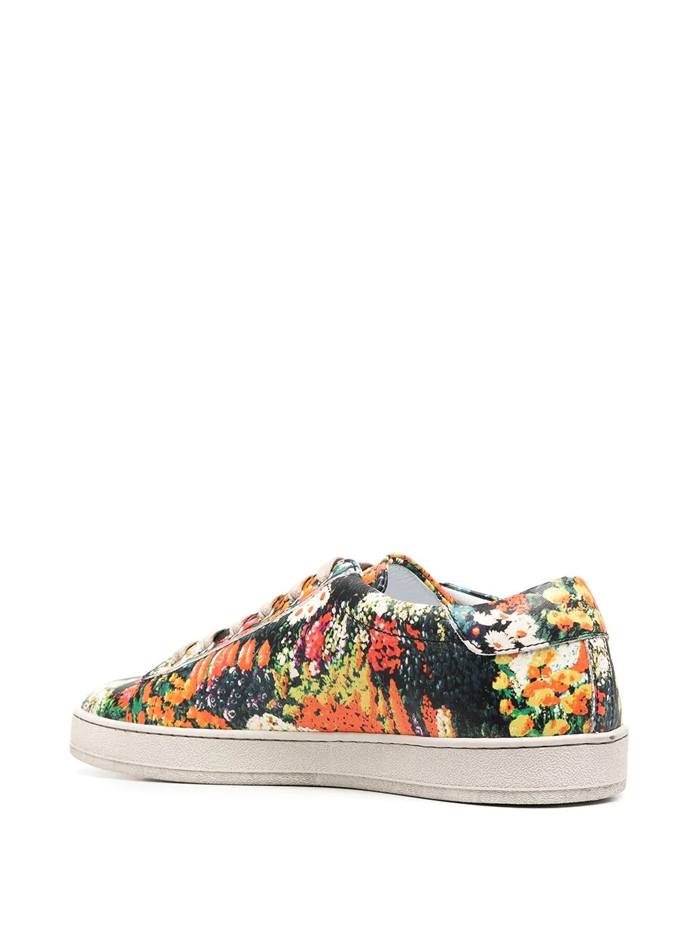 floral print low-top sneakers - 3