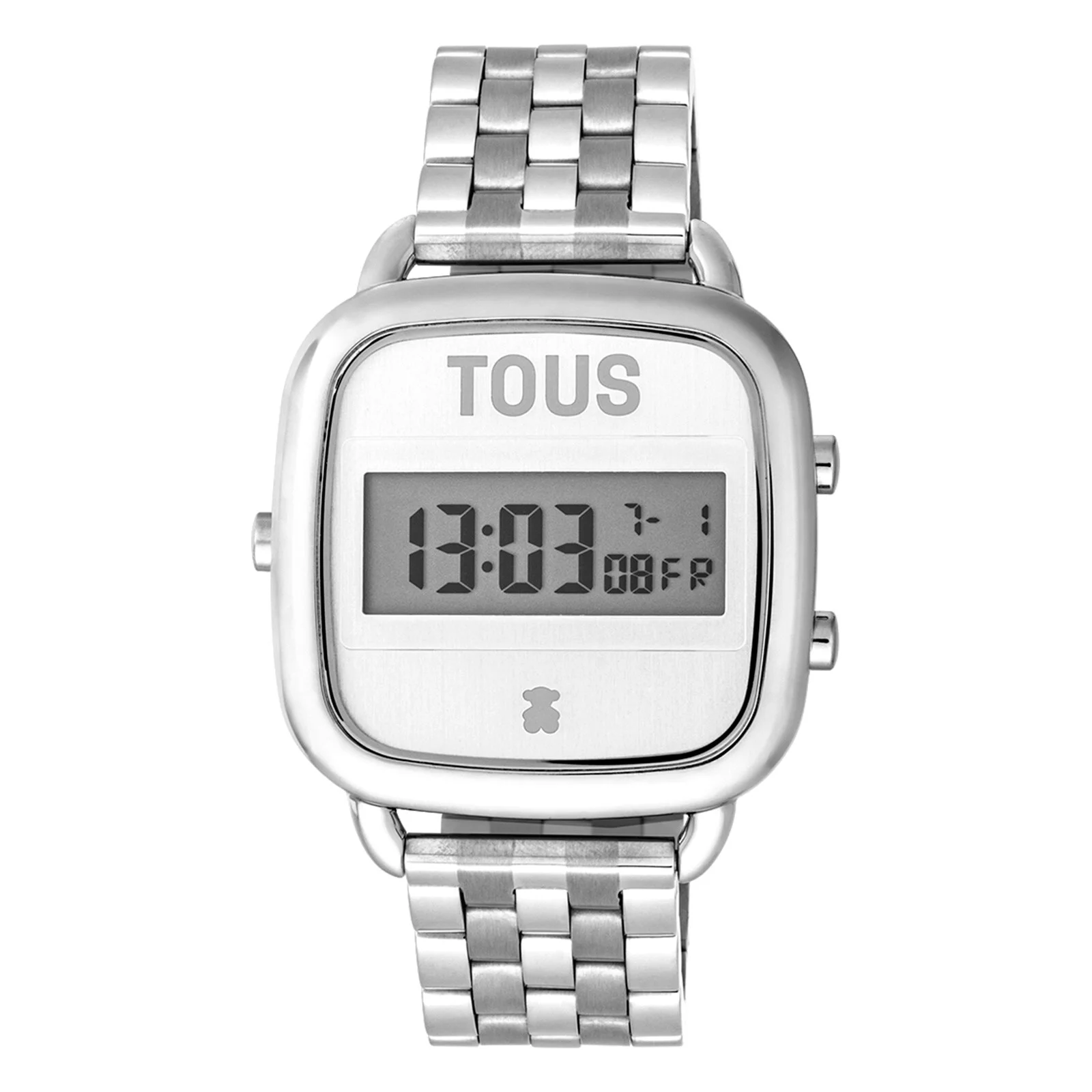 D-Logo Digital watch with steel strap - 1