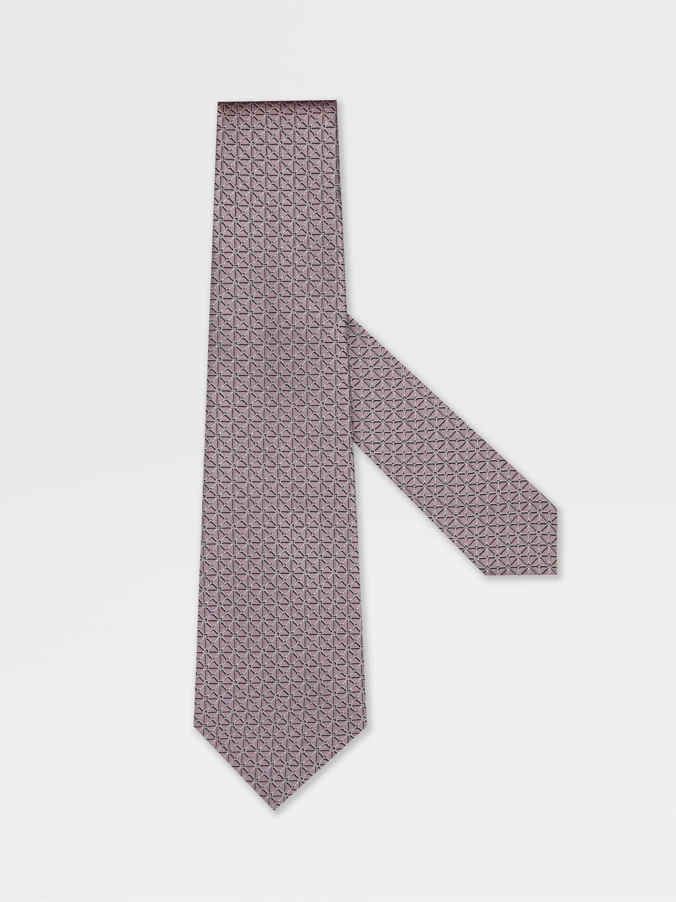 PINK SILK TIE - 1