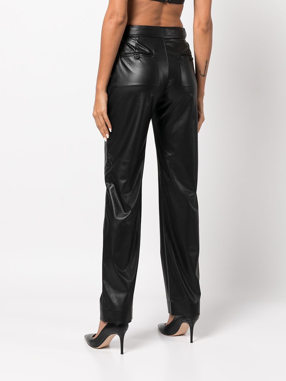 Maren faux-leather trousers - 4