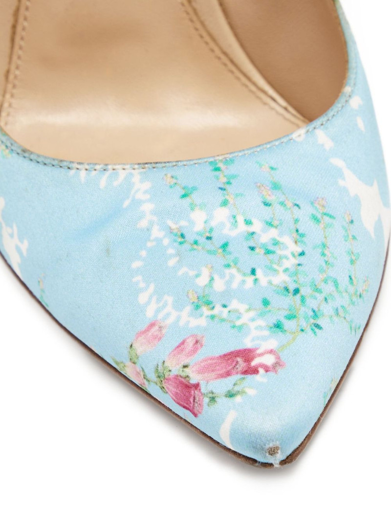 105mm floral-print pointed-toe pumps 5