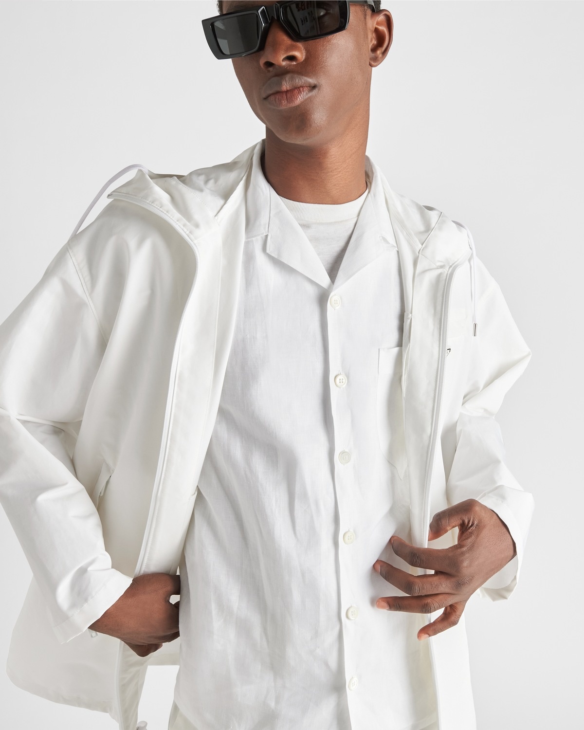 Technical poplin raincoat - 3