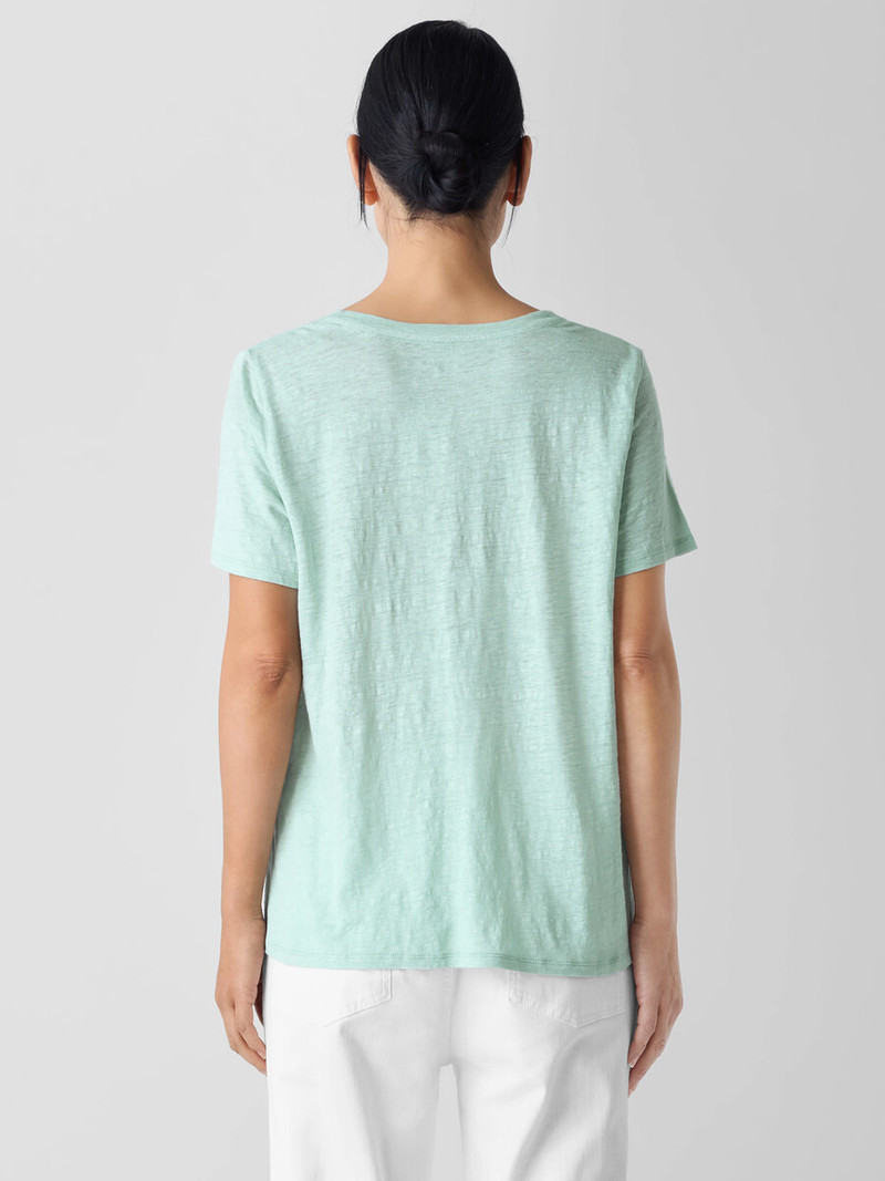 Organic Linen Jersey Crew Neck Tee 4