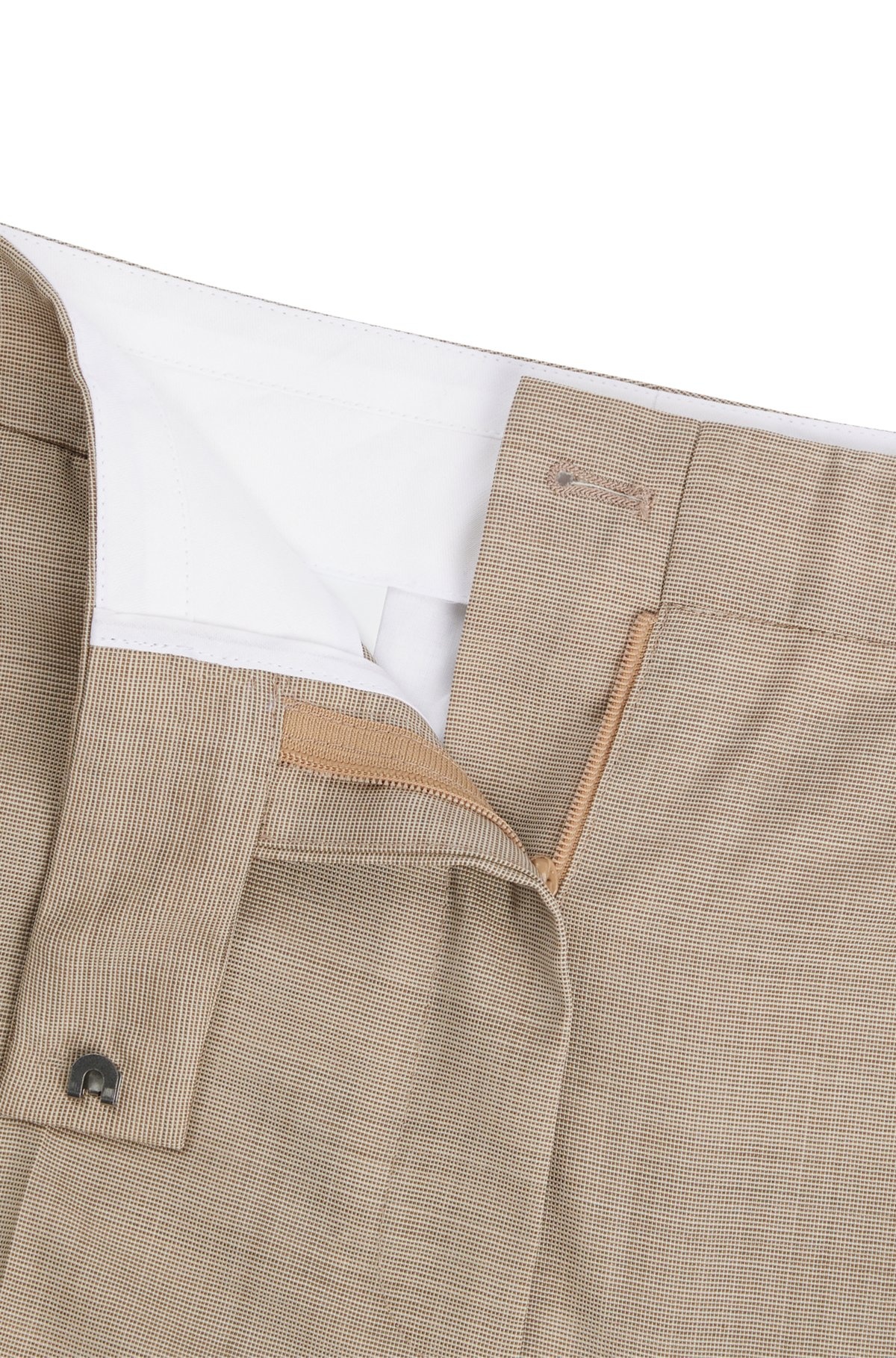 SLIM-FIT TROUSERS IN ITALIAN VIRGIN-WOOL SHARKSKIN - 6