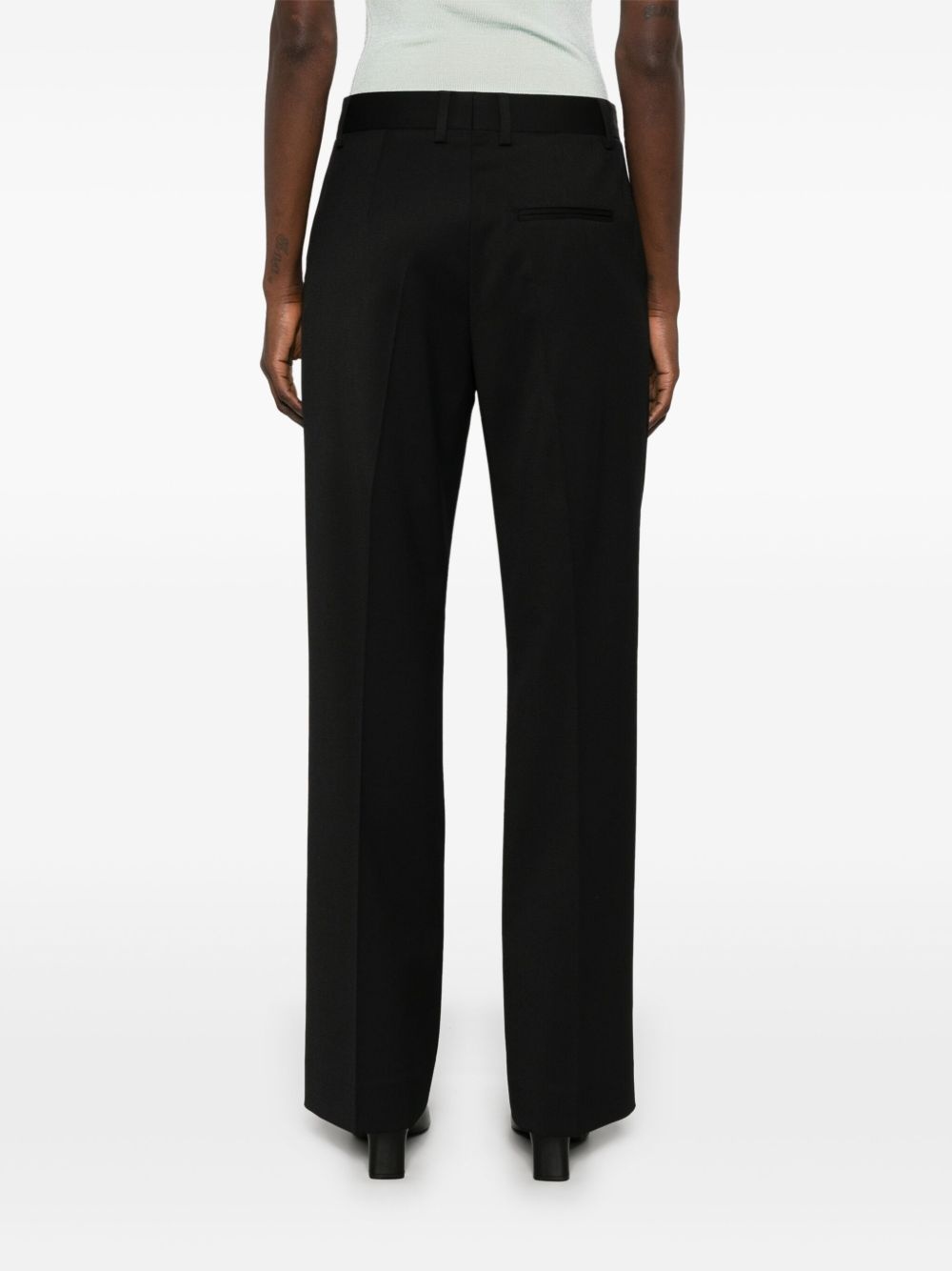 high-wait bootcut trousers - 4