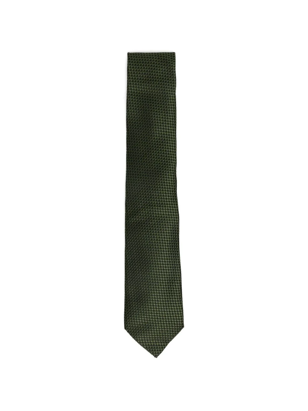 green jacquard tie - 1