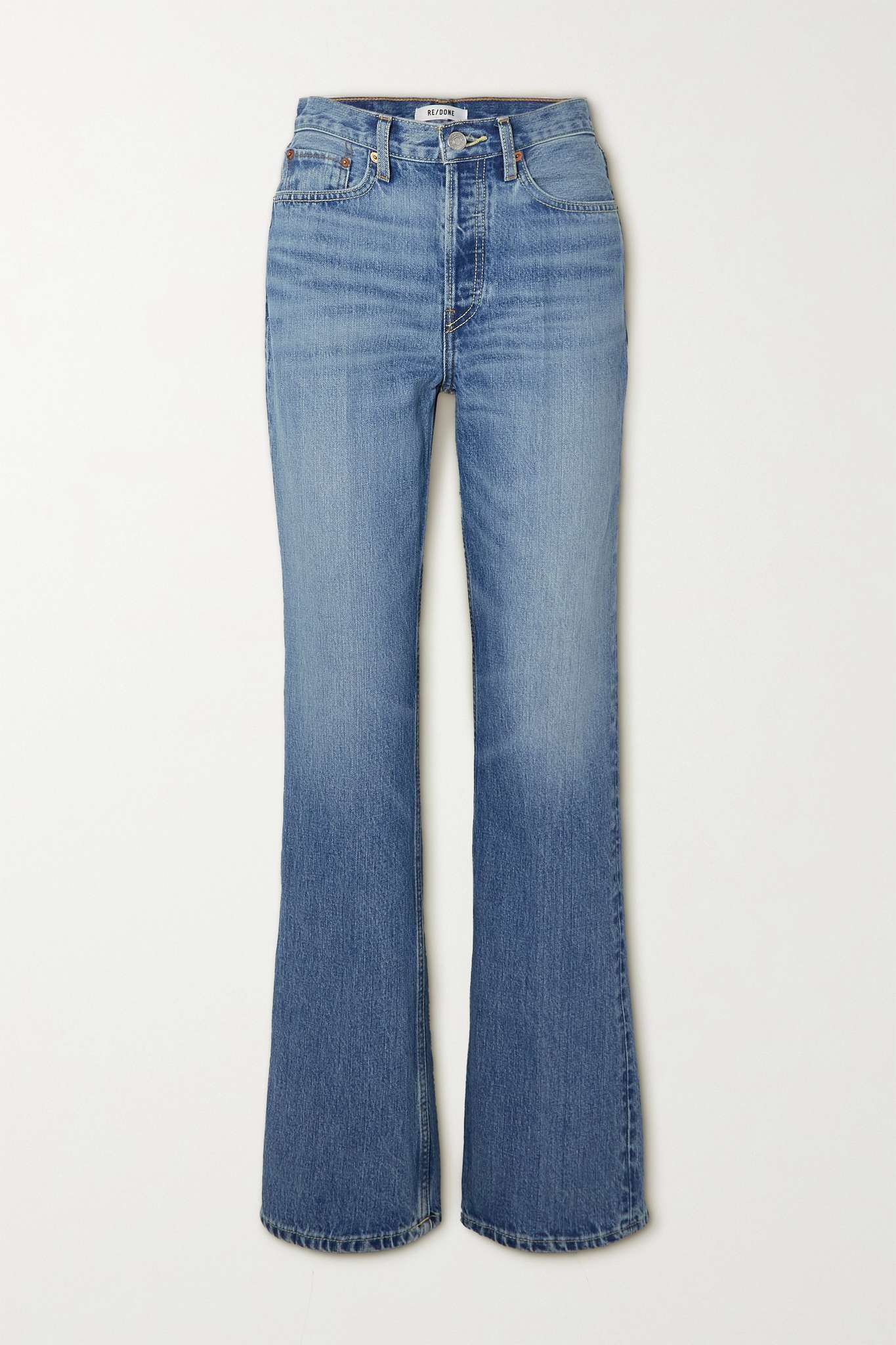 70s high-rise straight-leg jeans - 1