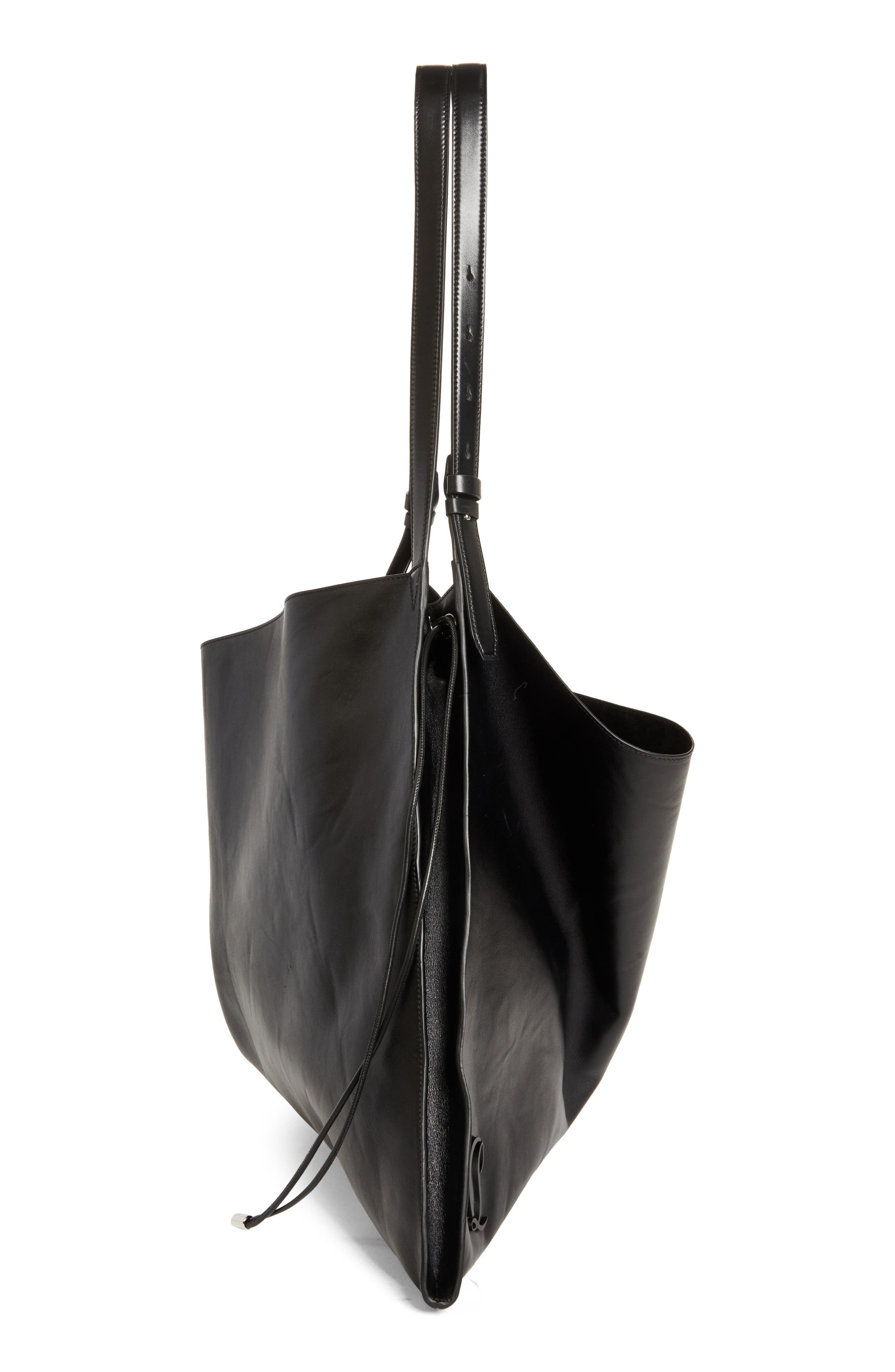 Christian Louboutin Baggy Leather Tote in Black at Nordstrom - 4