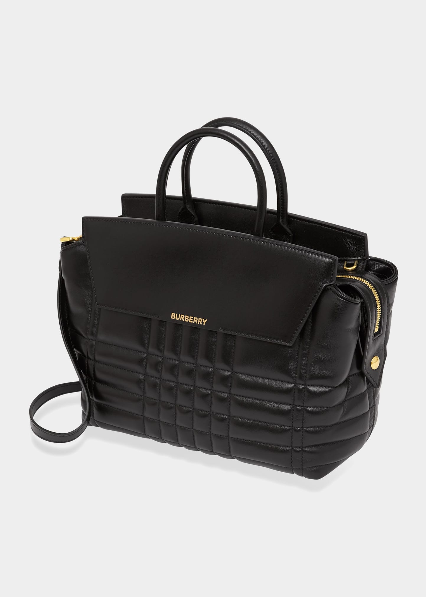 Burberry Catherine Medium Exploded Check Top-Handle Bag