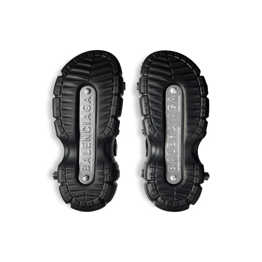 BALENCIAGA Men's Hardcrocs™ Sandal in Black - 687397W1S8N1081