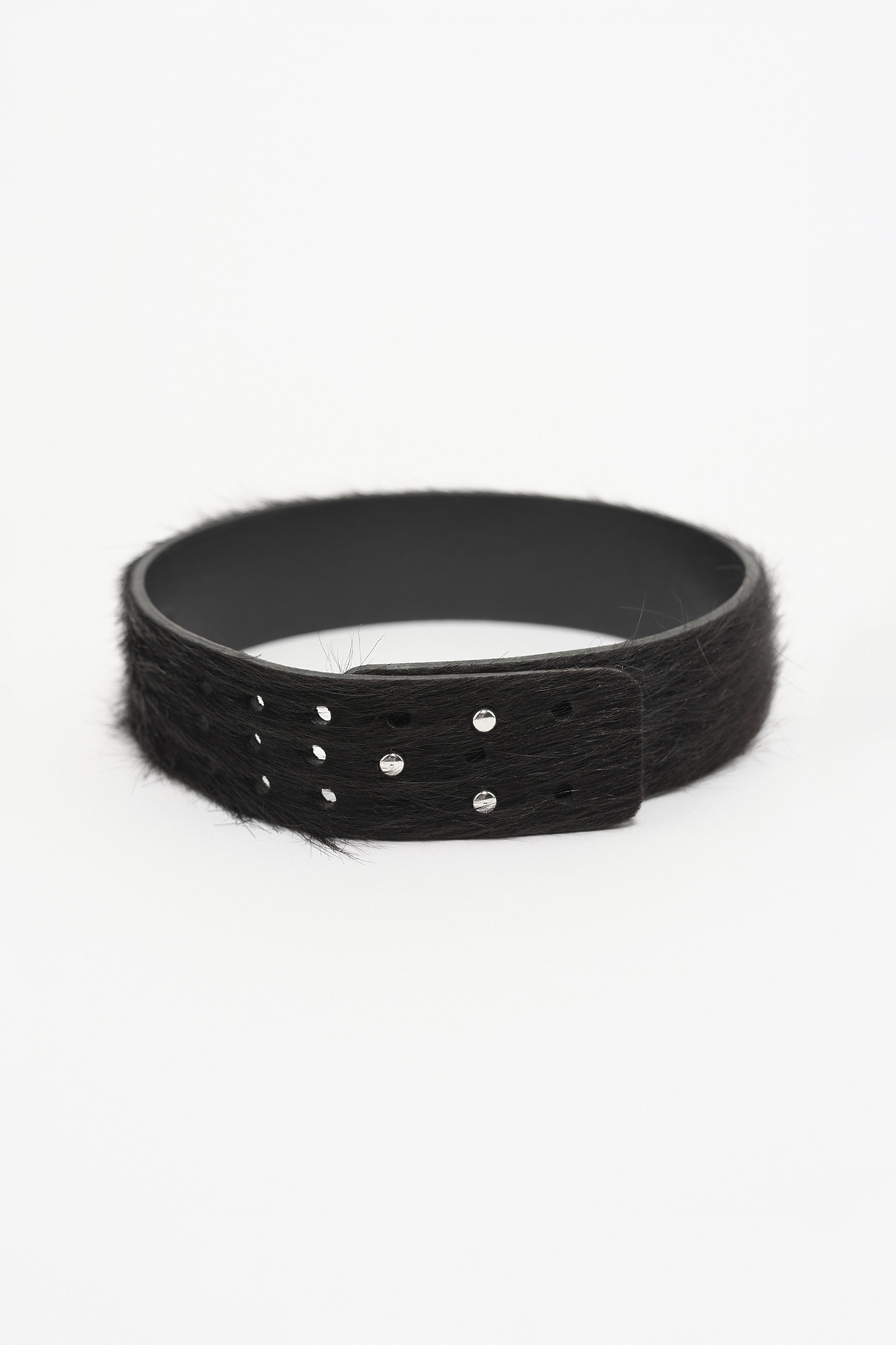 3 cm Choker Black Hair On Hide - 2