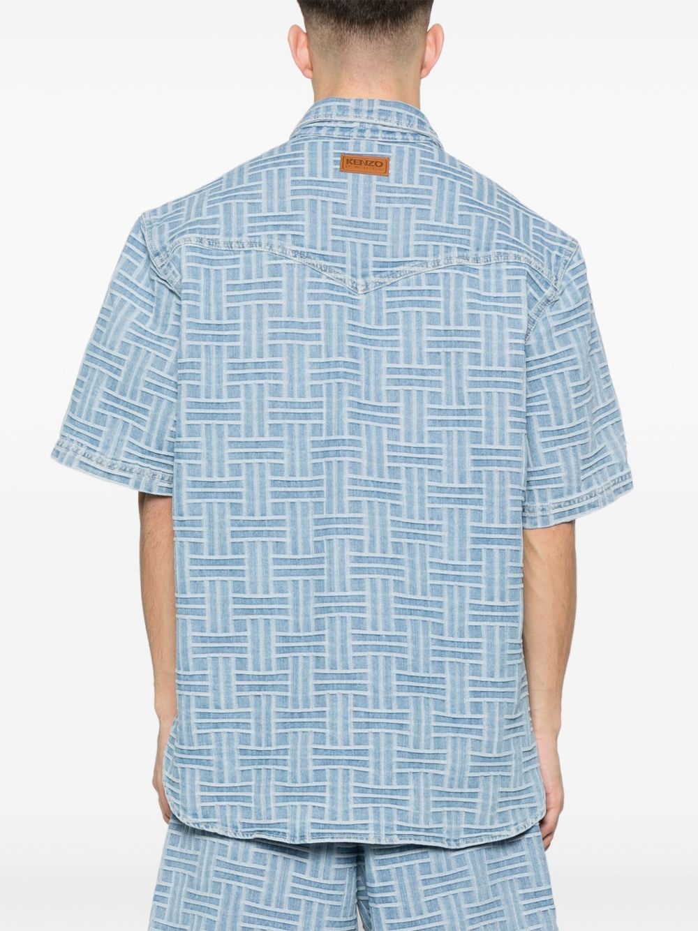 weave denim shirt - 4