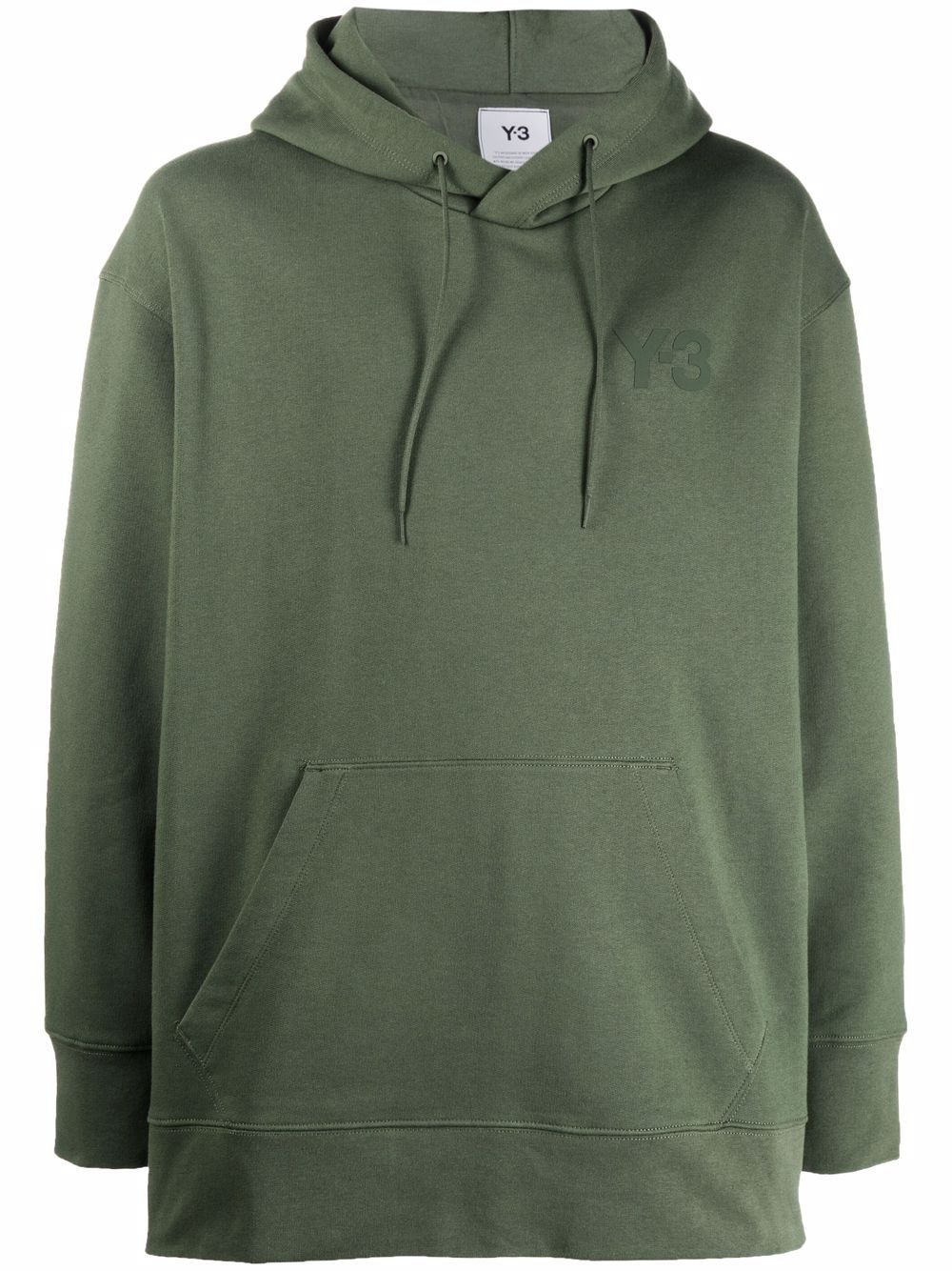 logo-patch drawstring hoodie - 1