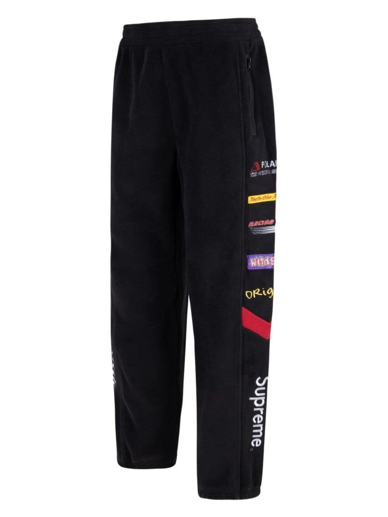 Supreme x Skittles x Polartec "Black" track pants outlook