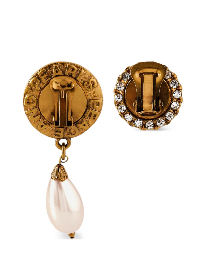 asymmetric pearl drop earrings 1