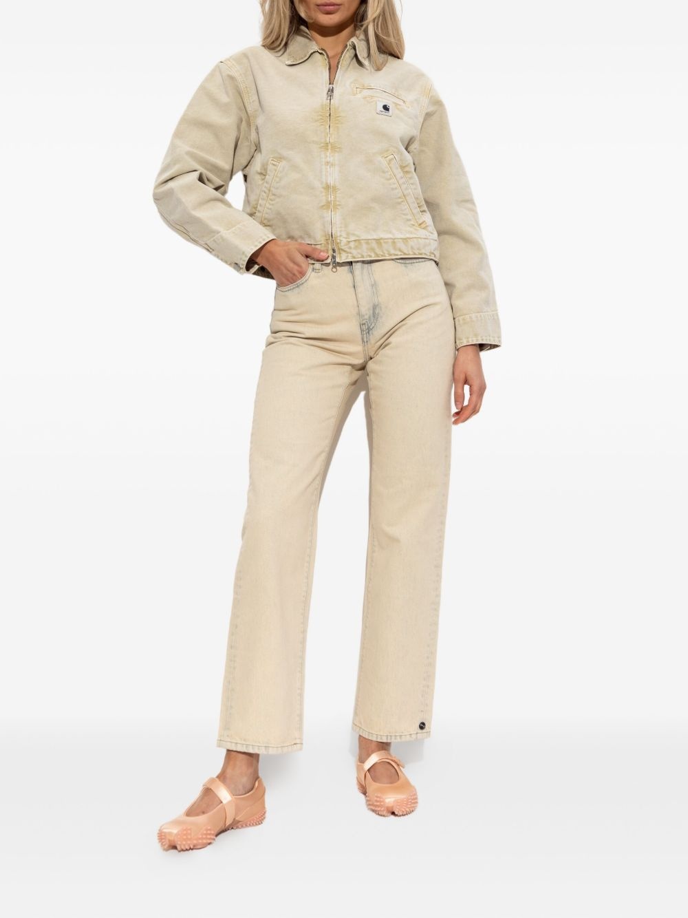 Emery organic-cotton zip-up denim jacket - 2
