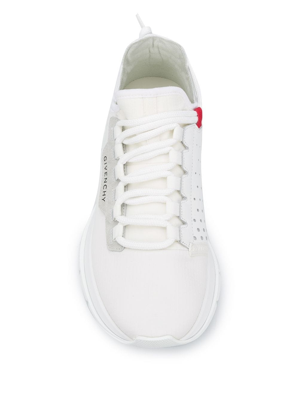 perforated low-top sneakers - 4