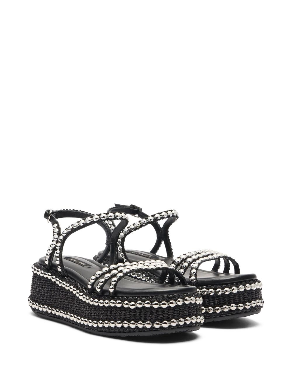 beaded heeled sandals - 2
