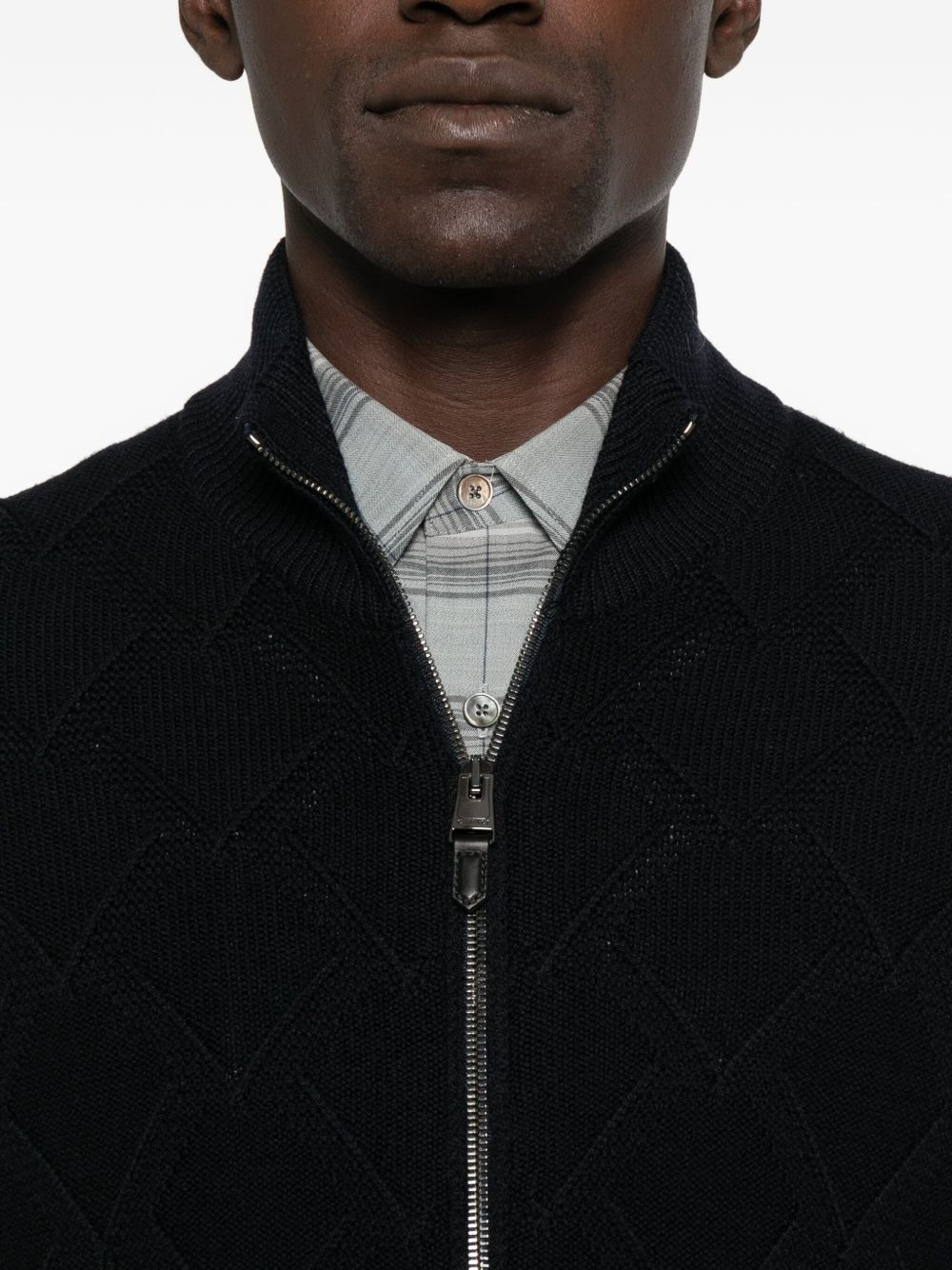 zip-up cardigan - 5