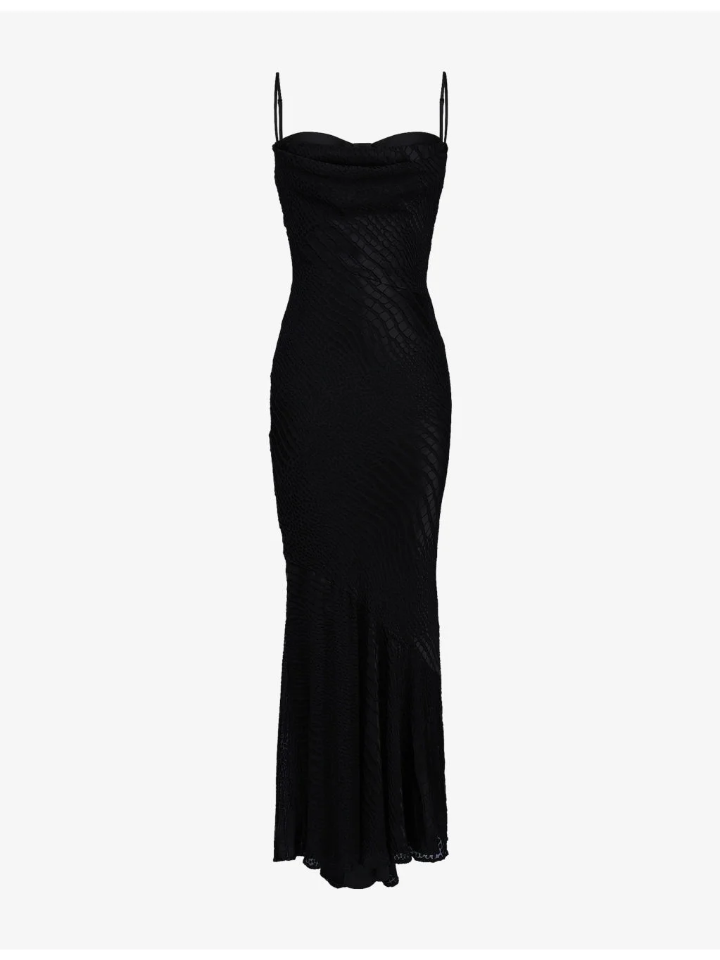 Nalani Devore Satin Maxi Gown - 1