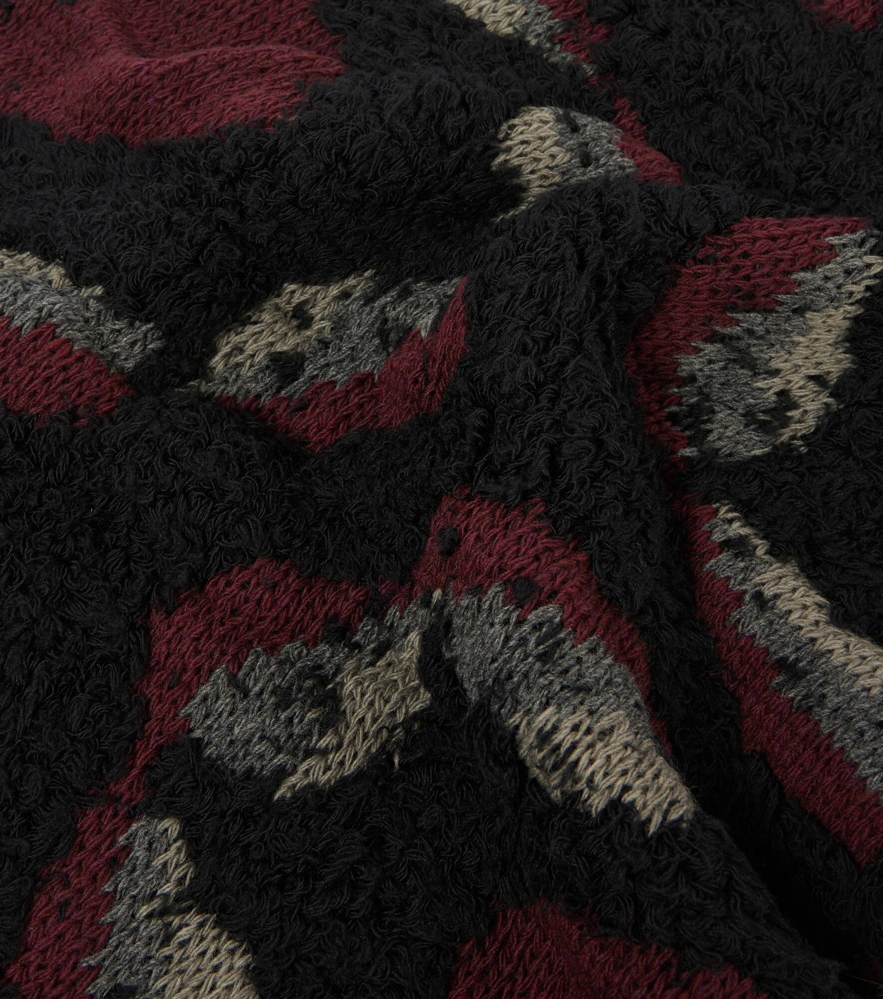Printed wool-blend scarf - 4