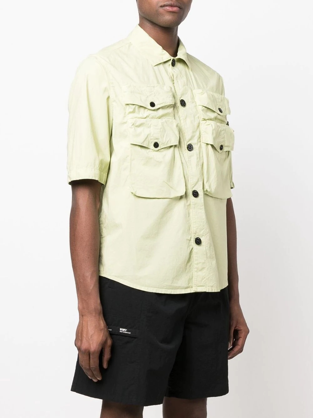 Compass badge short-sleeved overshirt - 3