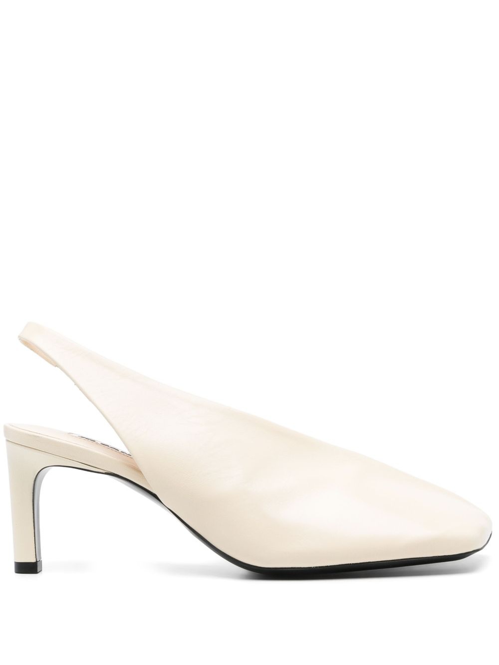 70mm leather slingback pumps - 1