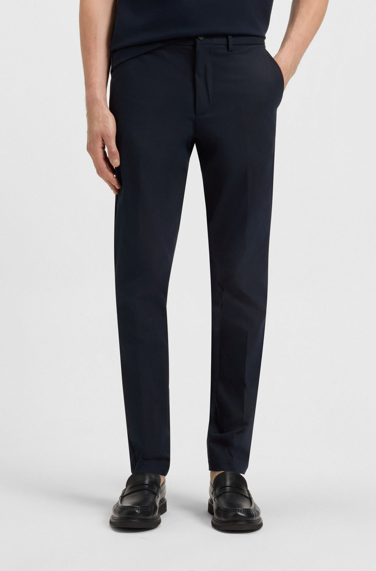 SLIM-FIT PANTS IN COTTON - 2