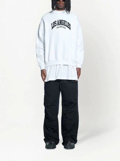 BALENCIAGA Cities Los Angeles cotton sweatshirt outlook