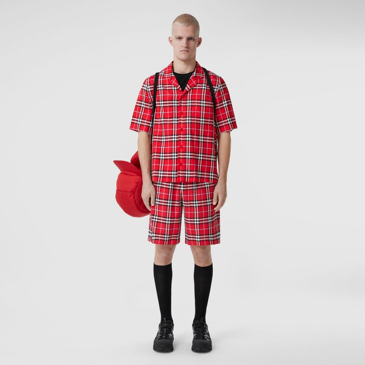 Short-sleeve Check Shirt - 2