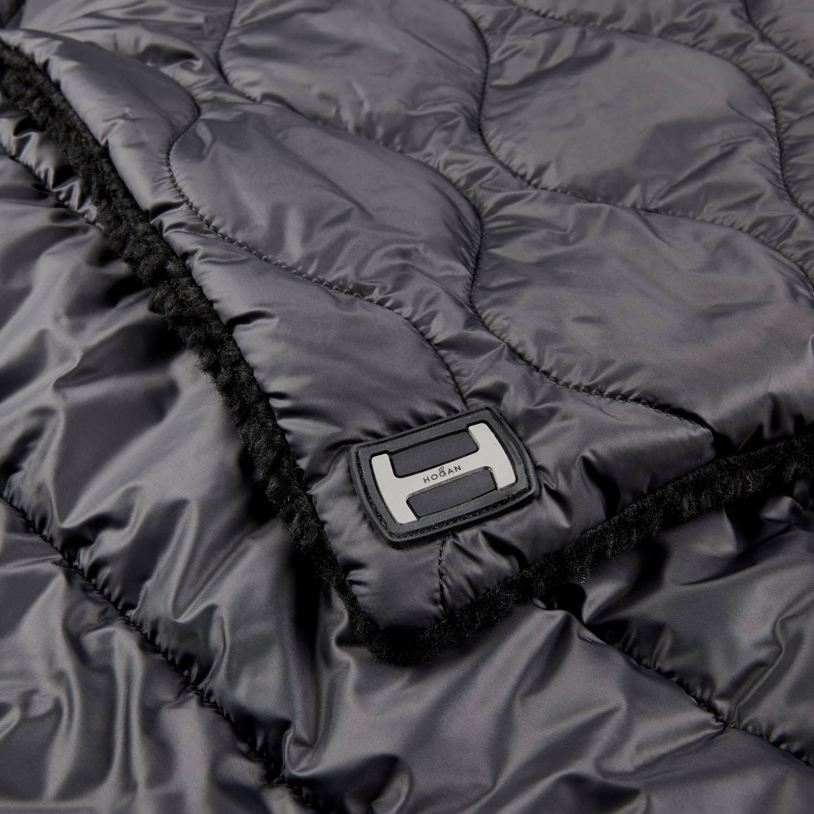 Hogan Quilted Scarf Black - 3