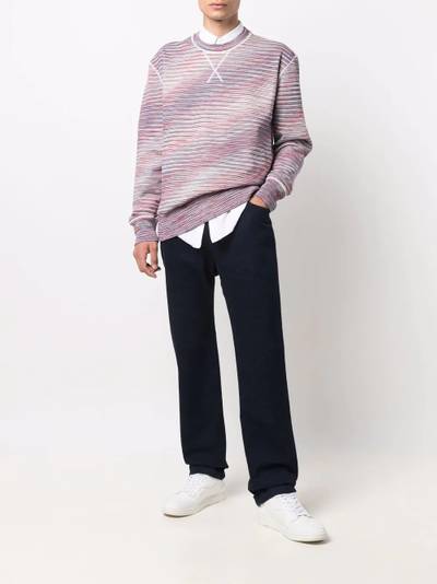 Missoni logo-patch straight-leg trousers outlook