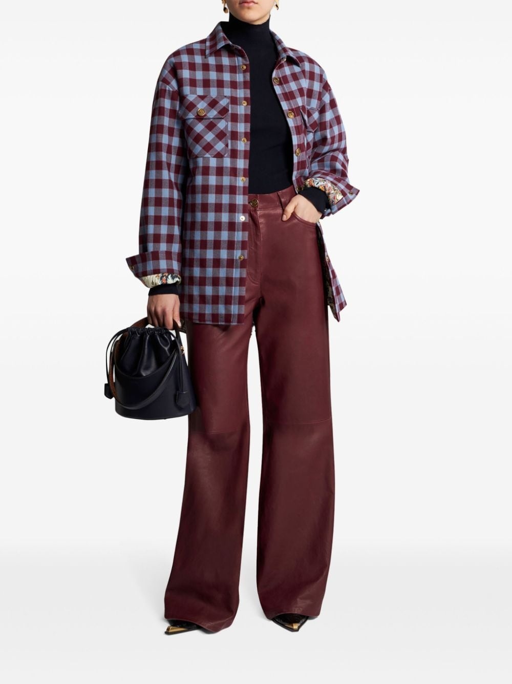 high-neck wool jumper - 2
