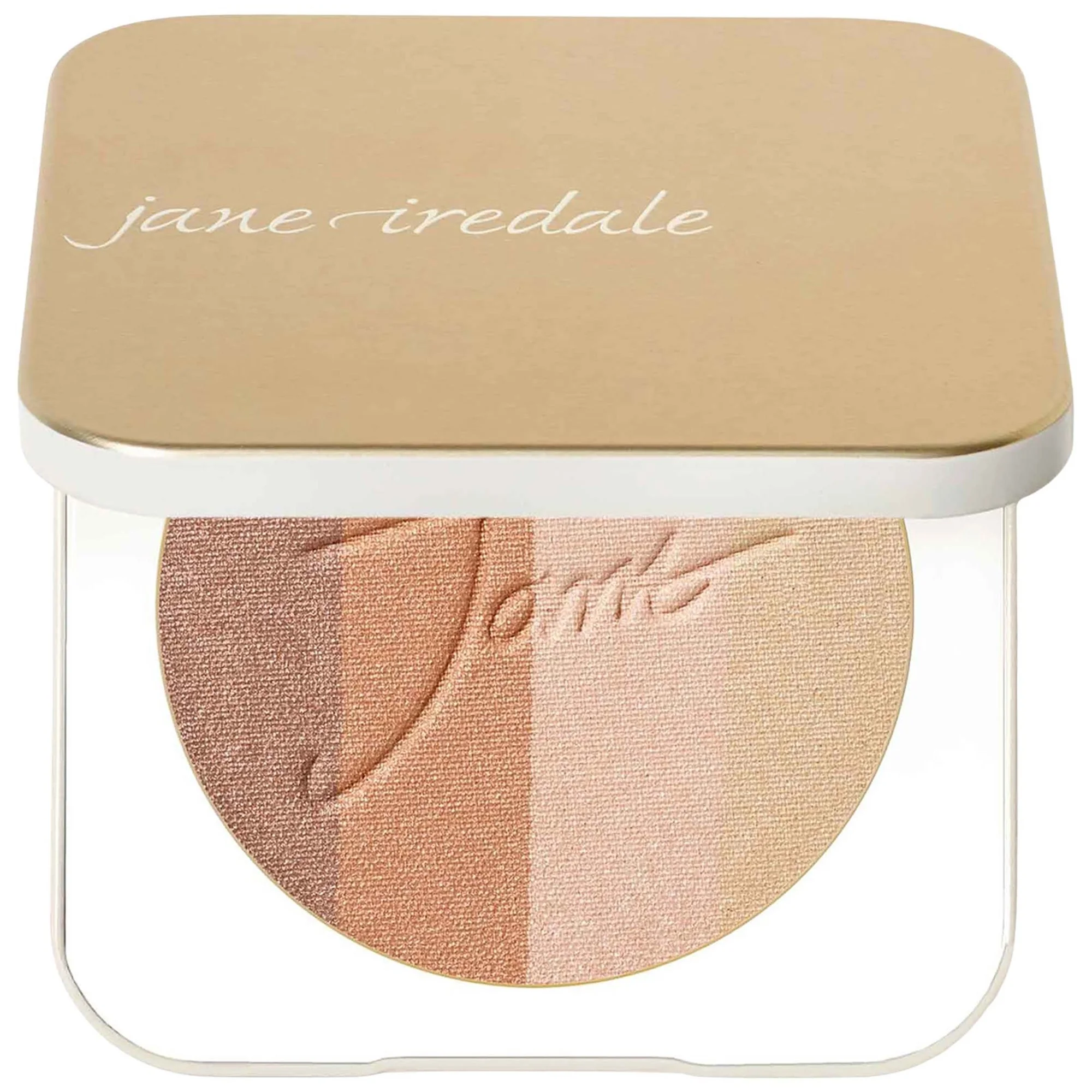 jane iredale Gold Refillable Compact and PureBronze Shimmer Bronzer Refill - Moonglow - 1