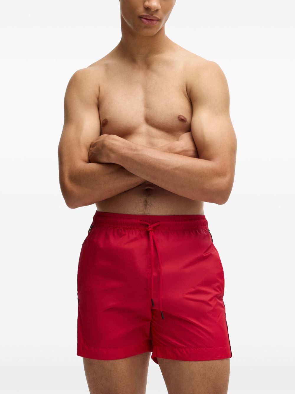 logo-tape swim shorts - 2