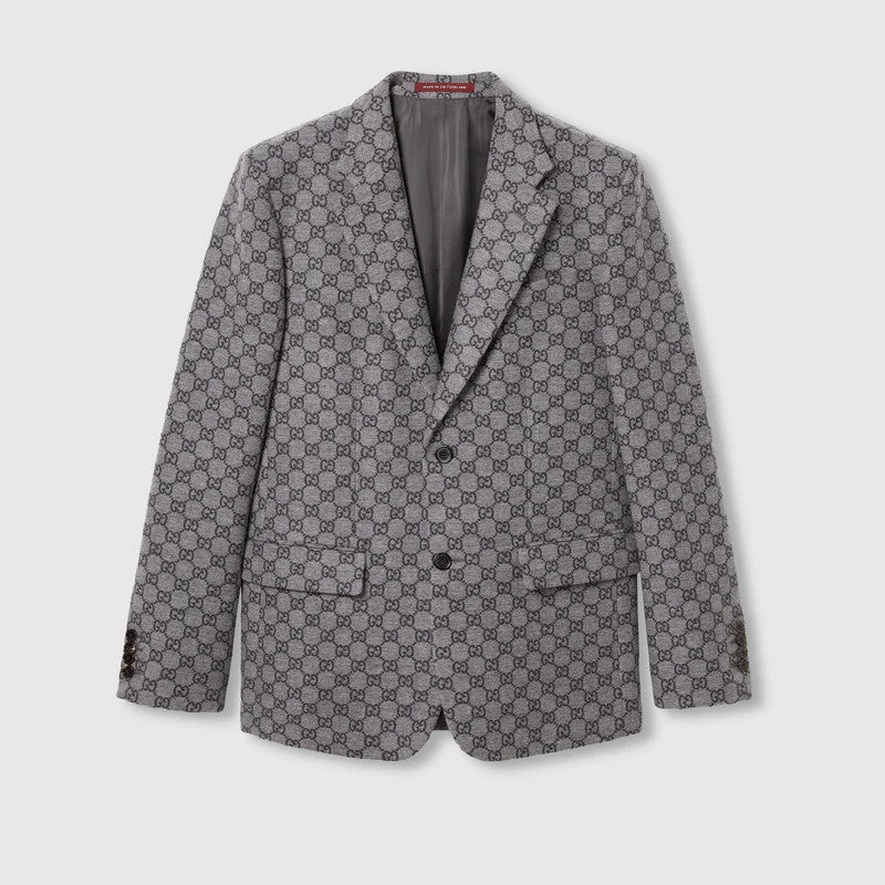Gucci GG Wool Flannel Jacket - 1