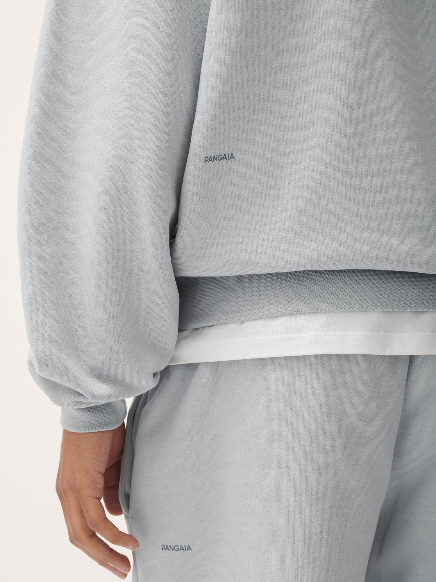 Mens Natural Dye Oversized Hoodie - Midnight Fog Grey - 3