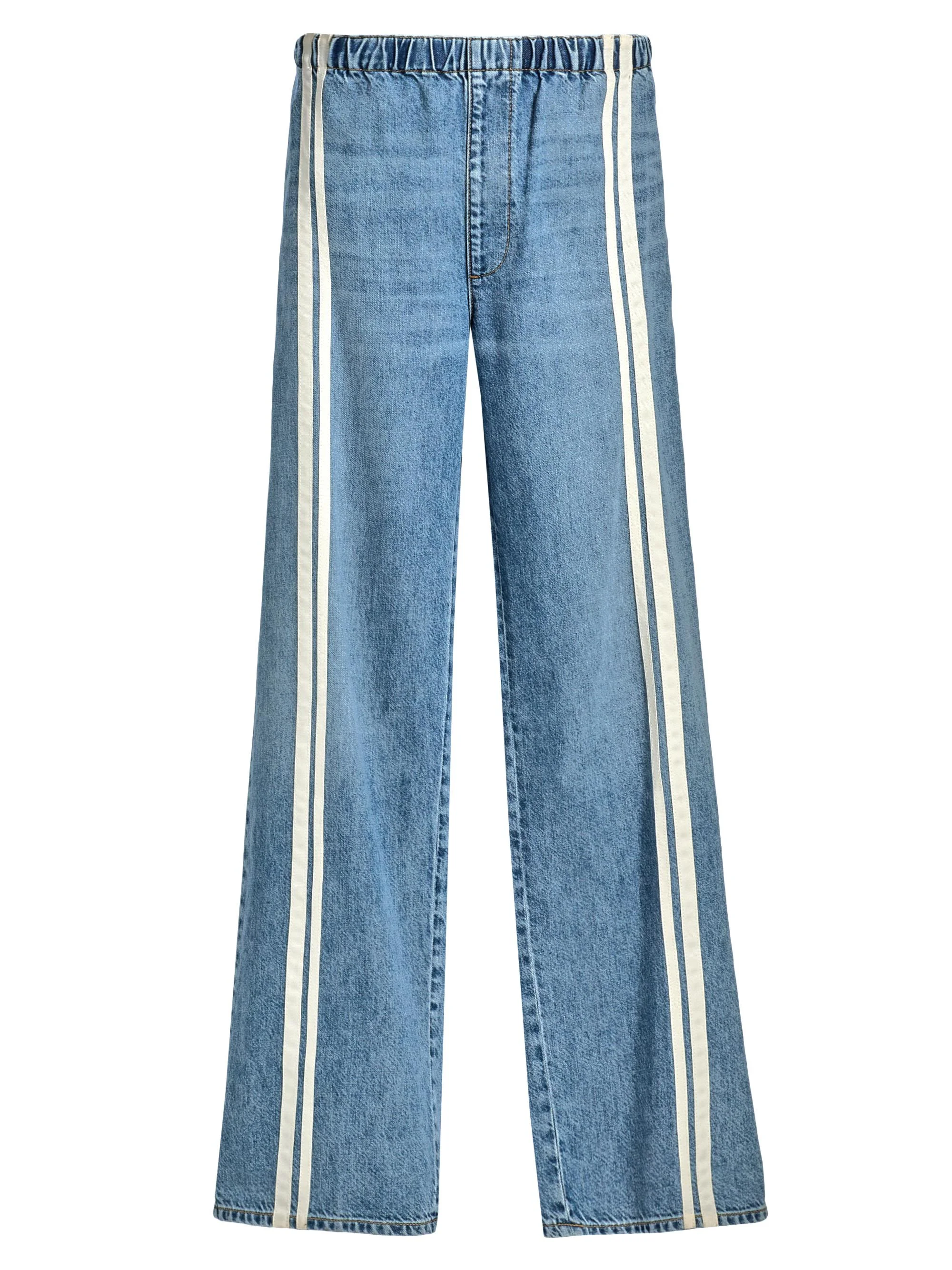 Women's Logan Featherweight Pull-On Track Stripe Jeans - Eversport - 1