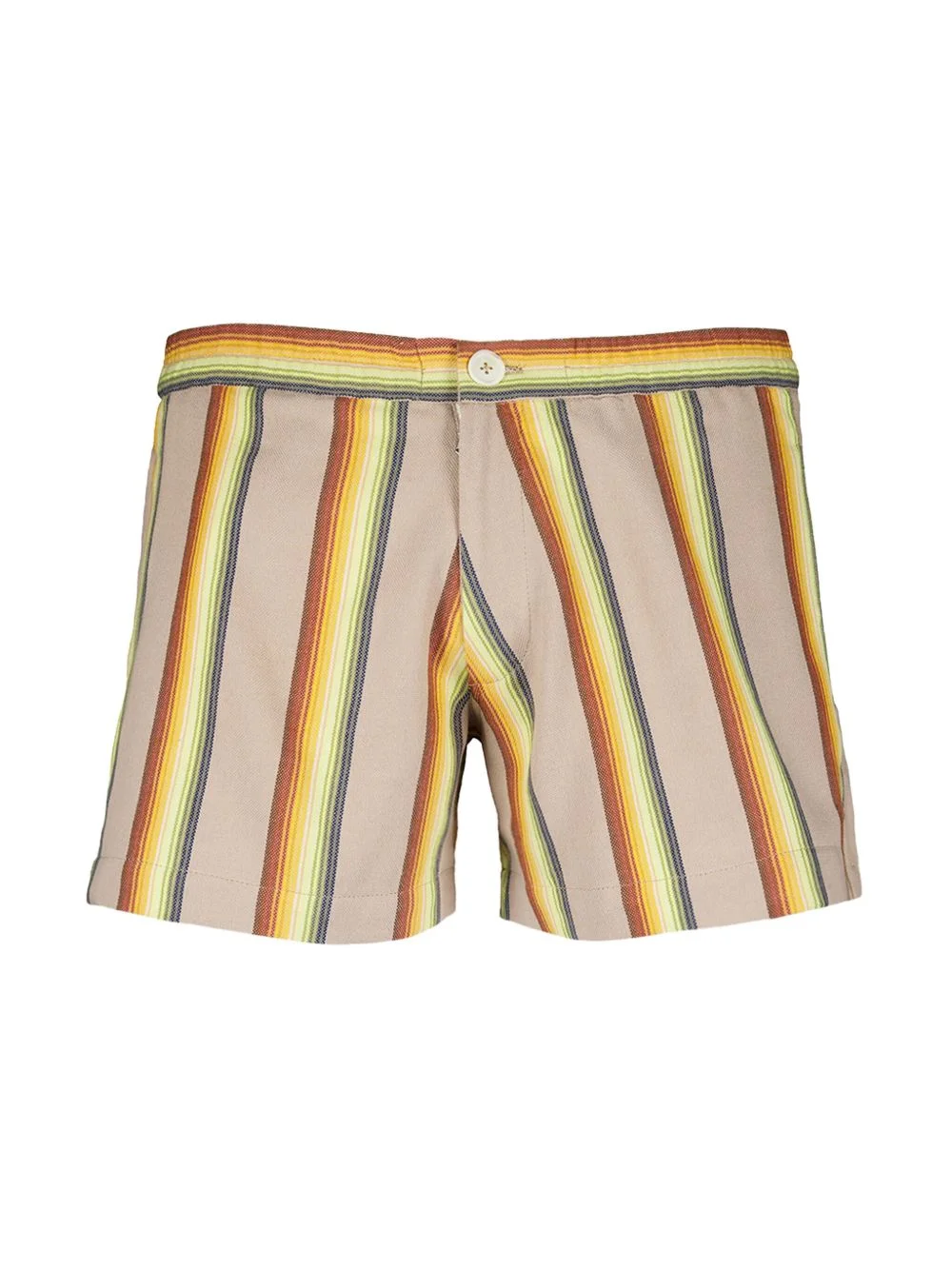 striped cotton shorts - 1