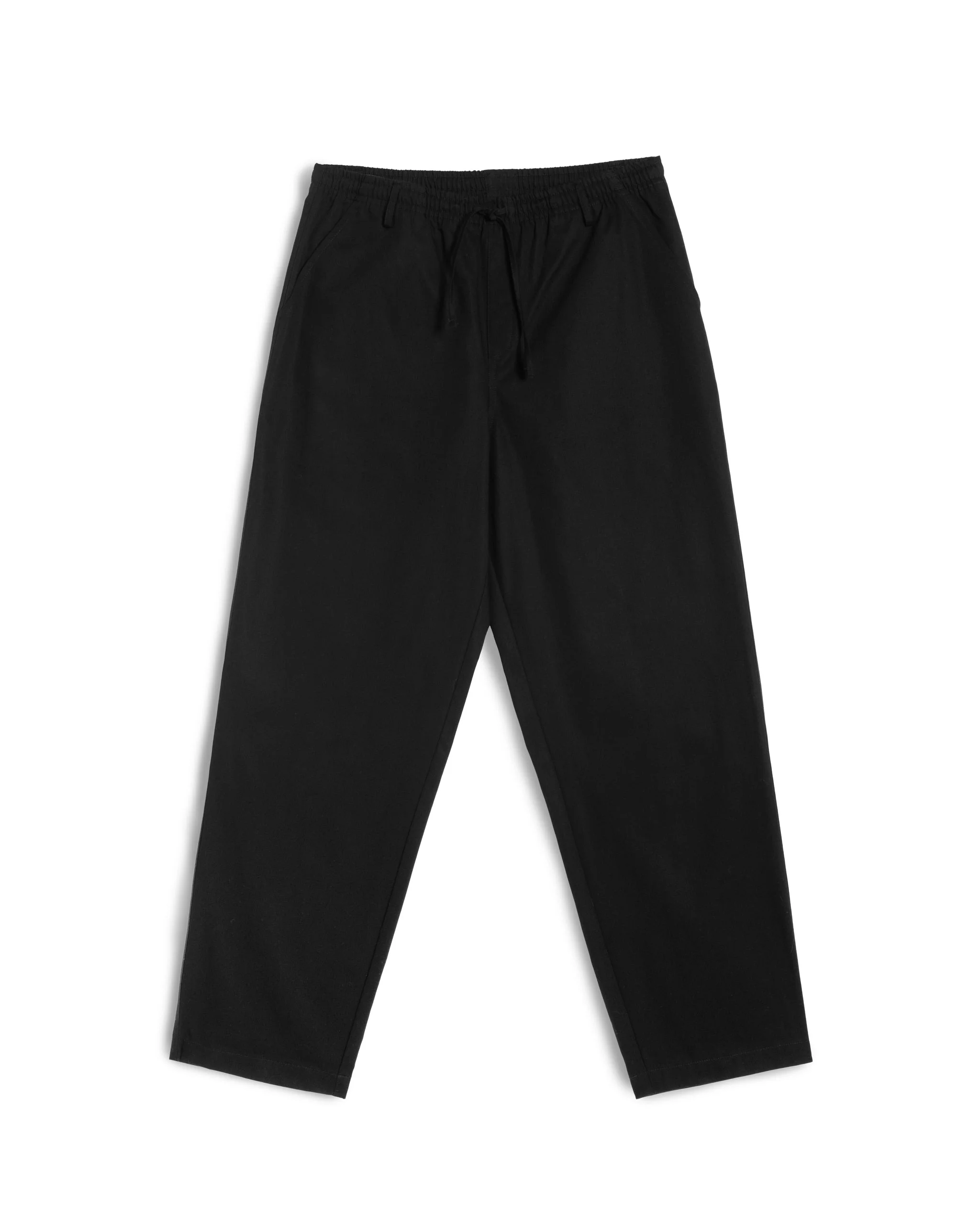 Black Herringbone Leisure Pant - 1