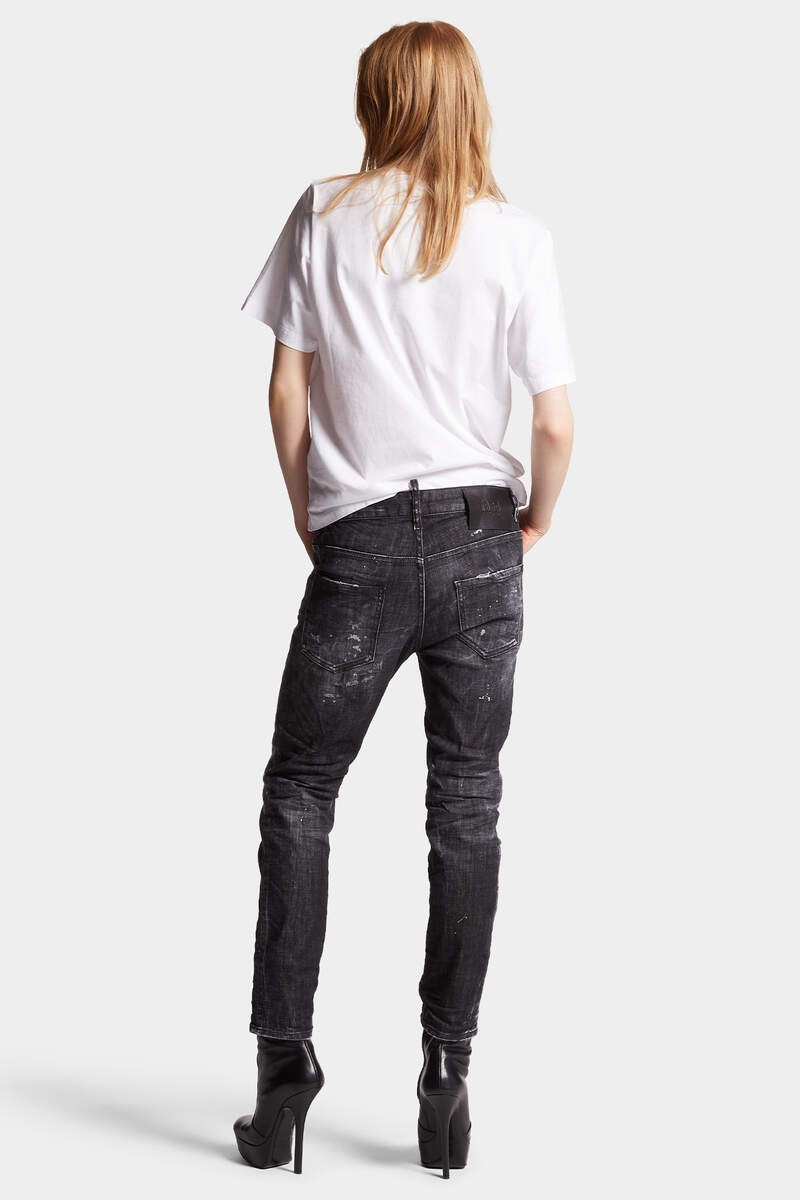 BLACK CLOUD WASH COOL GIRL JEANS - 4