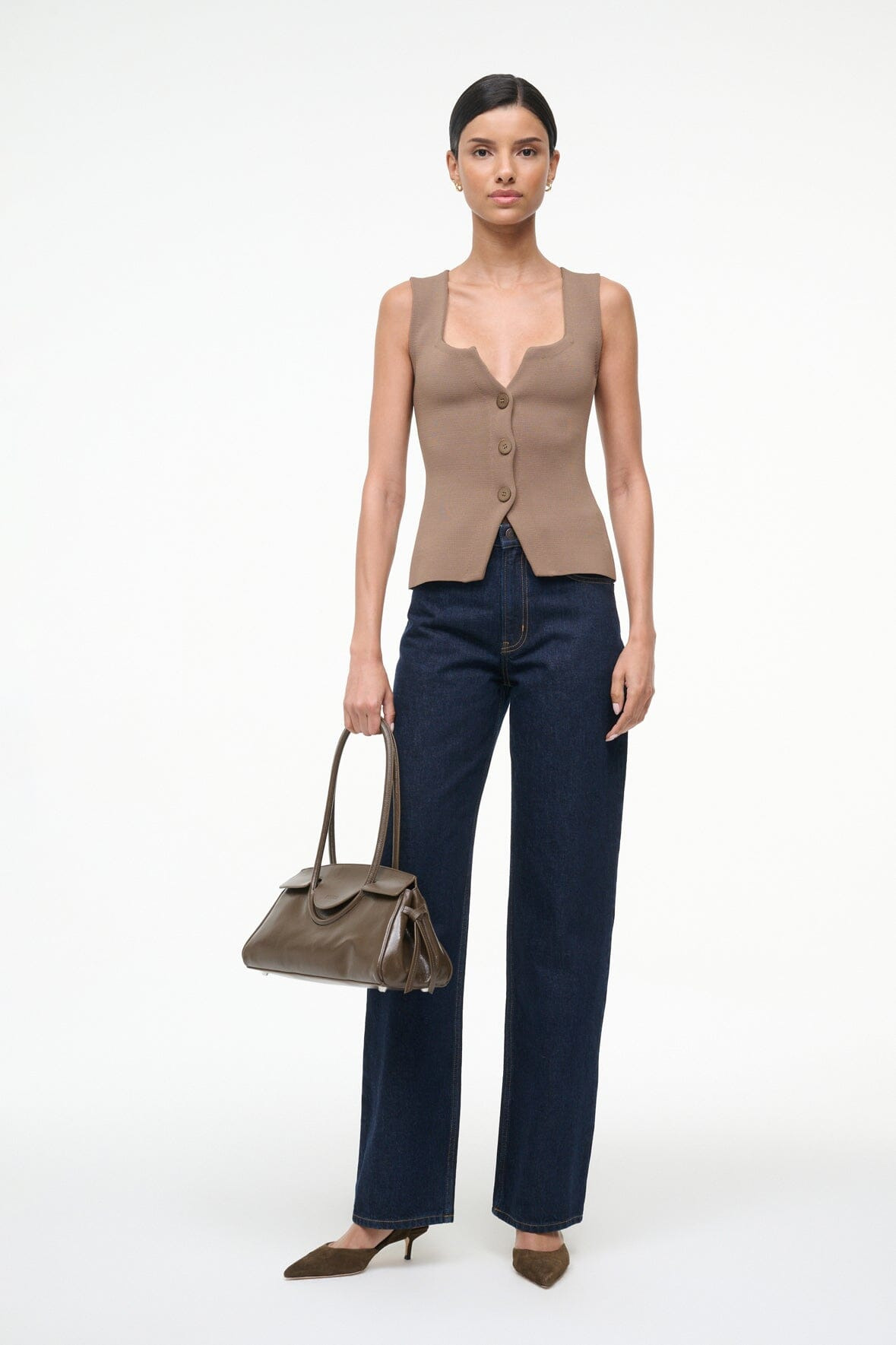 STAUD MARISA TOP TAUPE - 4