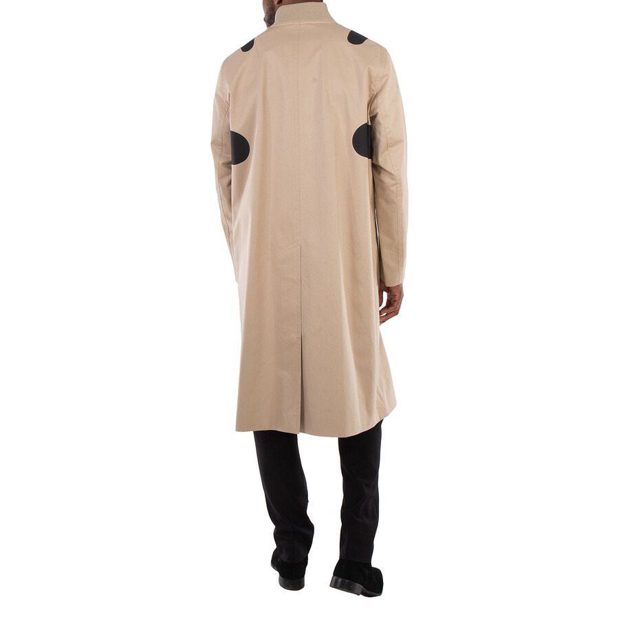 Burberry Soft Fawn Cotton Gabardine Reconstructed Print Car Coat - 6
